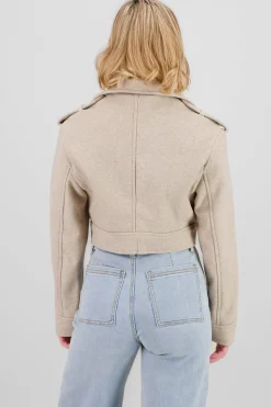 Shasa Textured Biker Jacket
