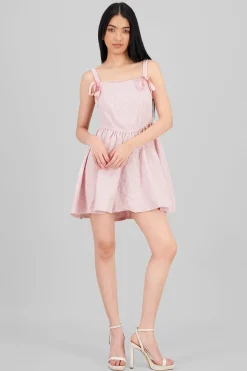 Shasa Textured Bow Detail Dress