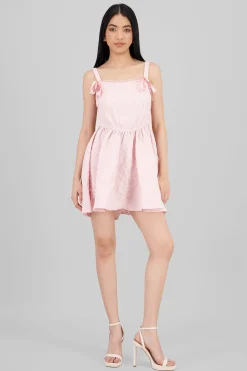 Shasa Textured Bow Detail Dress