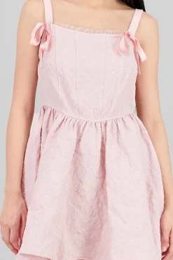 Shasa Textured Bow Detail Dress