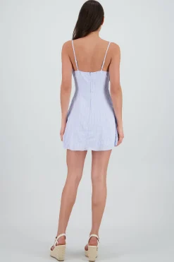 Shasa Textured Cotton Mini Dress