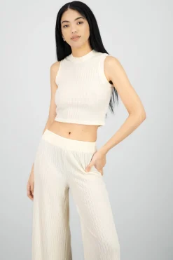 Shasa Textured Crop Top