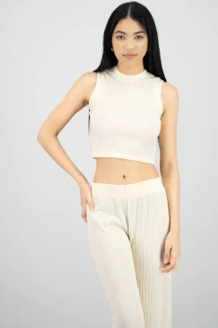 Shasa Textured Crop Top