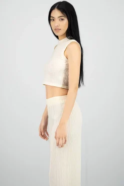 Shasa Textured Crop Top