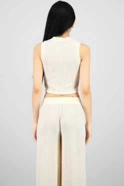 Shasa Textured Crop Top
