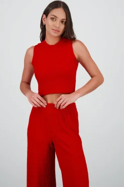 Shasa Textured Crop Top