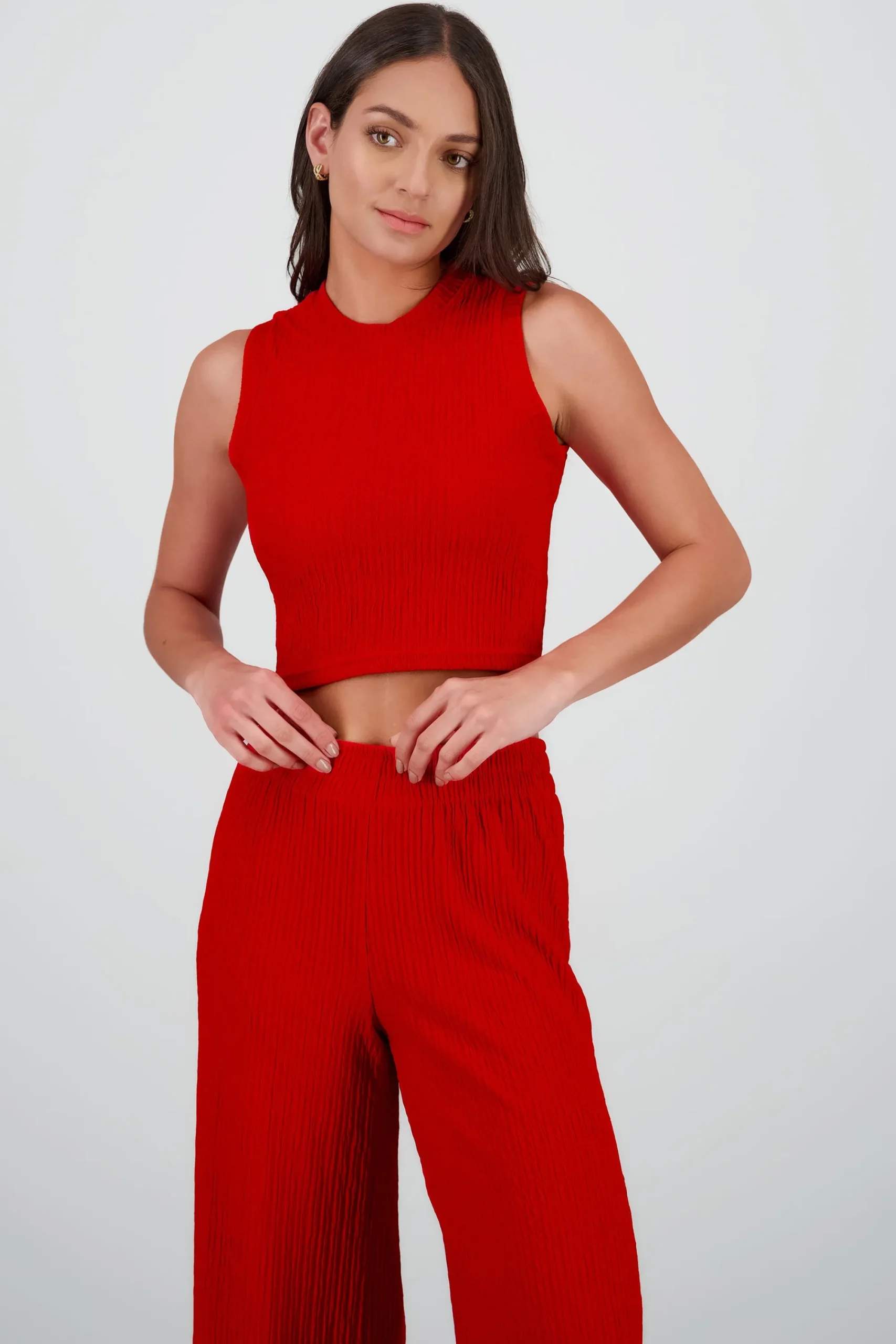 Shasa Textured Crop Top