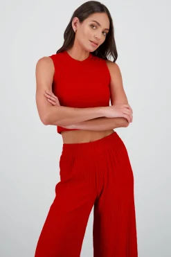 Shasa Textured Crop Top
