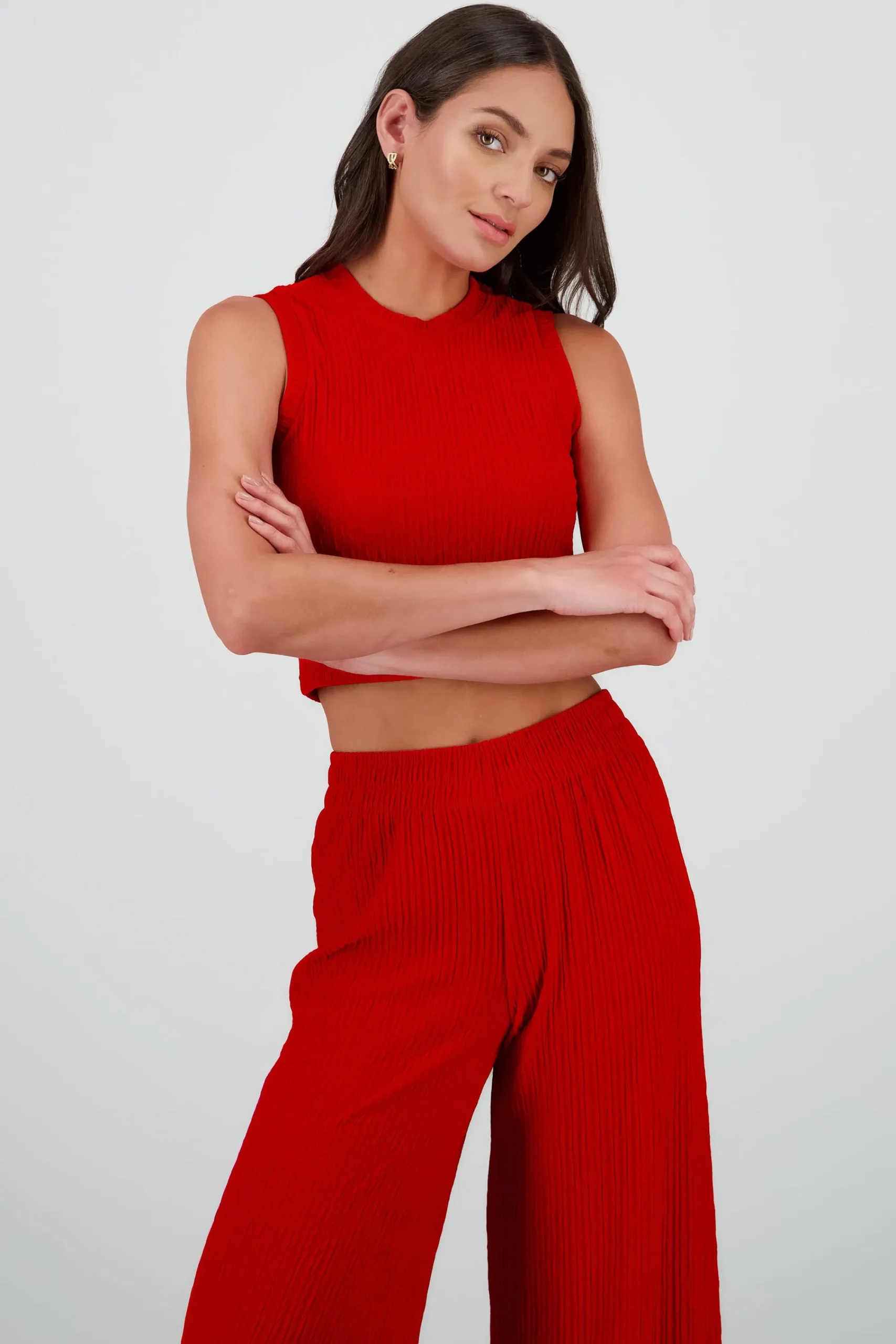 Shasa Textured Crop Top