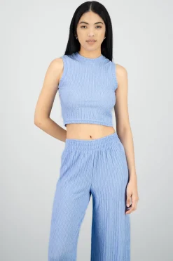Shasa Textured Crop Top