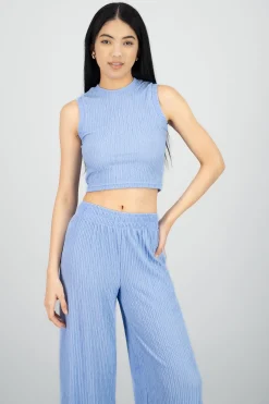 Shasa Textured Crop Top