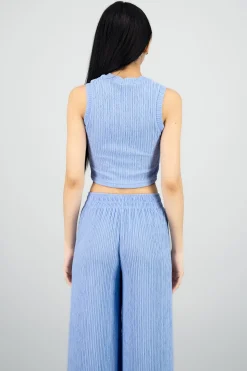 Shasa Textured Crop Top