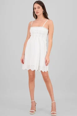 Shasa Textured Detail Mini Dress