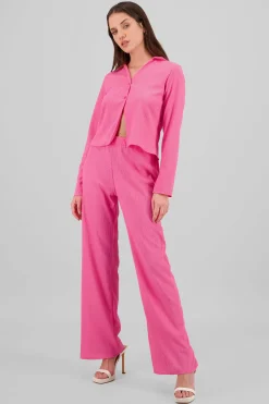 Shasa Textured Elastic Pants