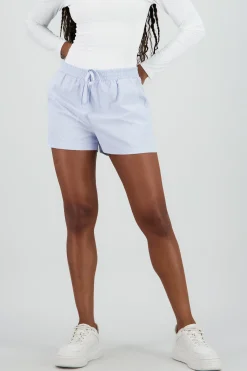 Shasa Textured Elastic Waist Shorts
