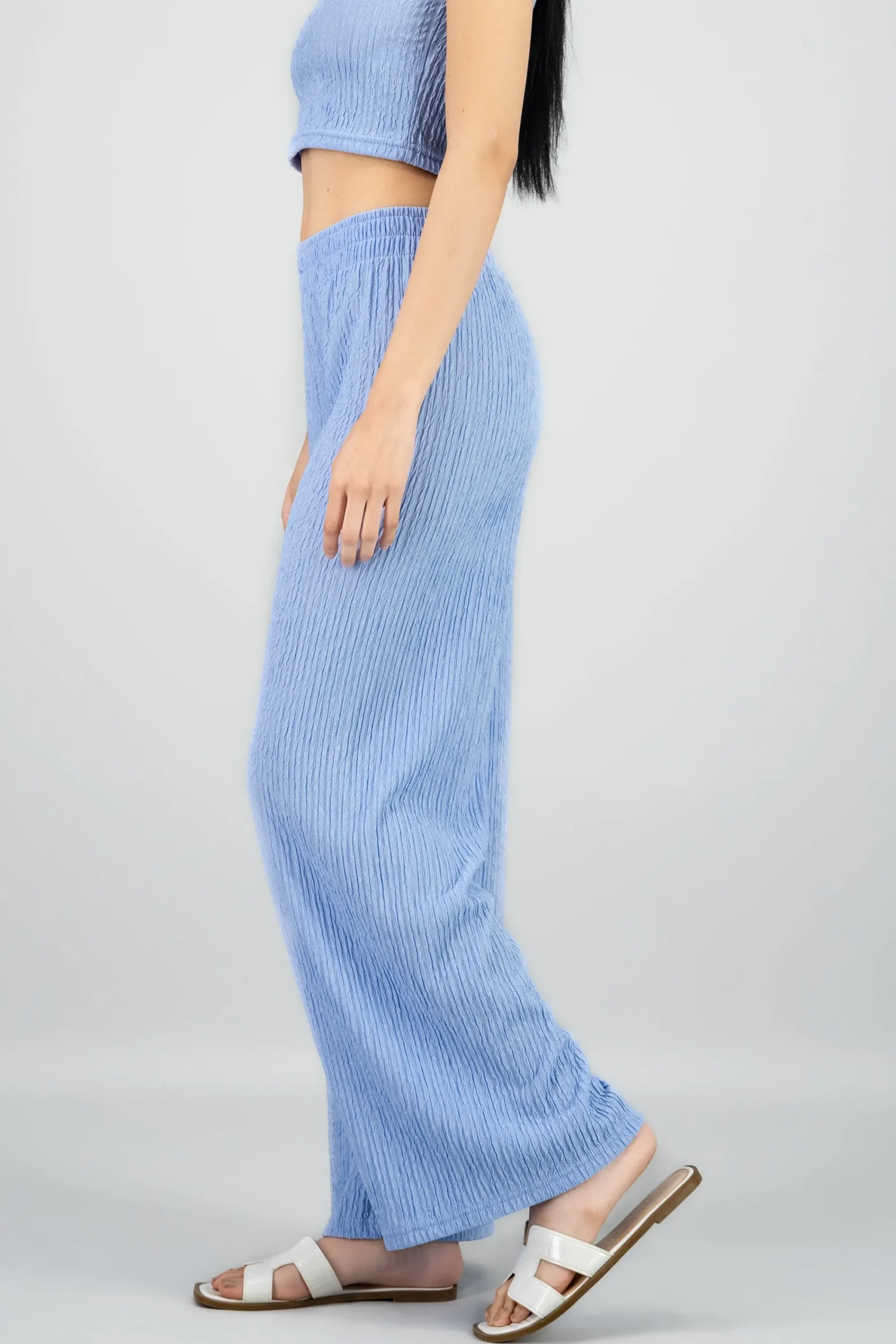 Shasa Textured Flared Pants