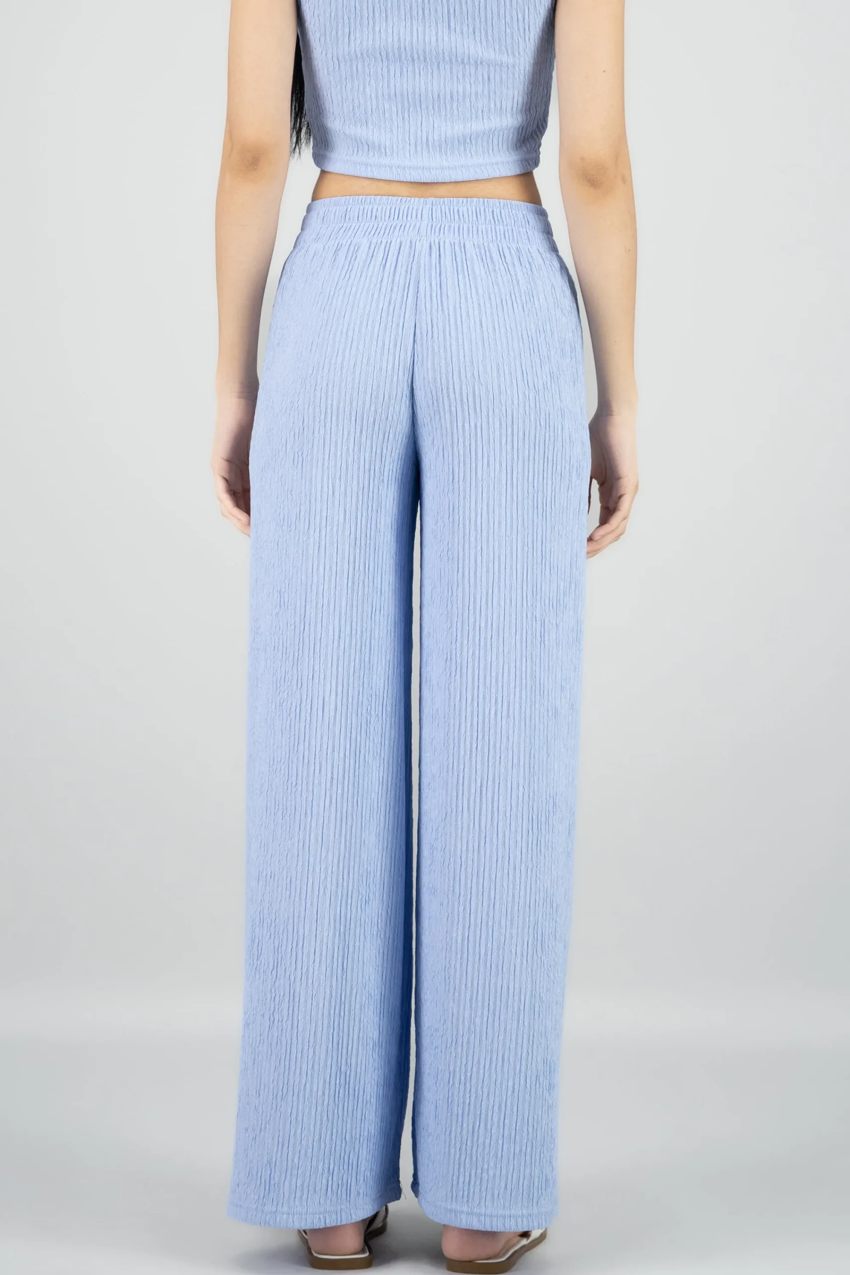 Shasa Textured Flared Pants