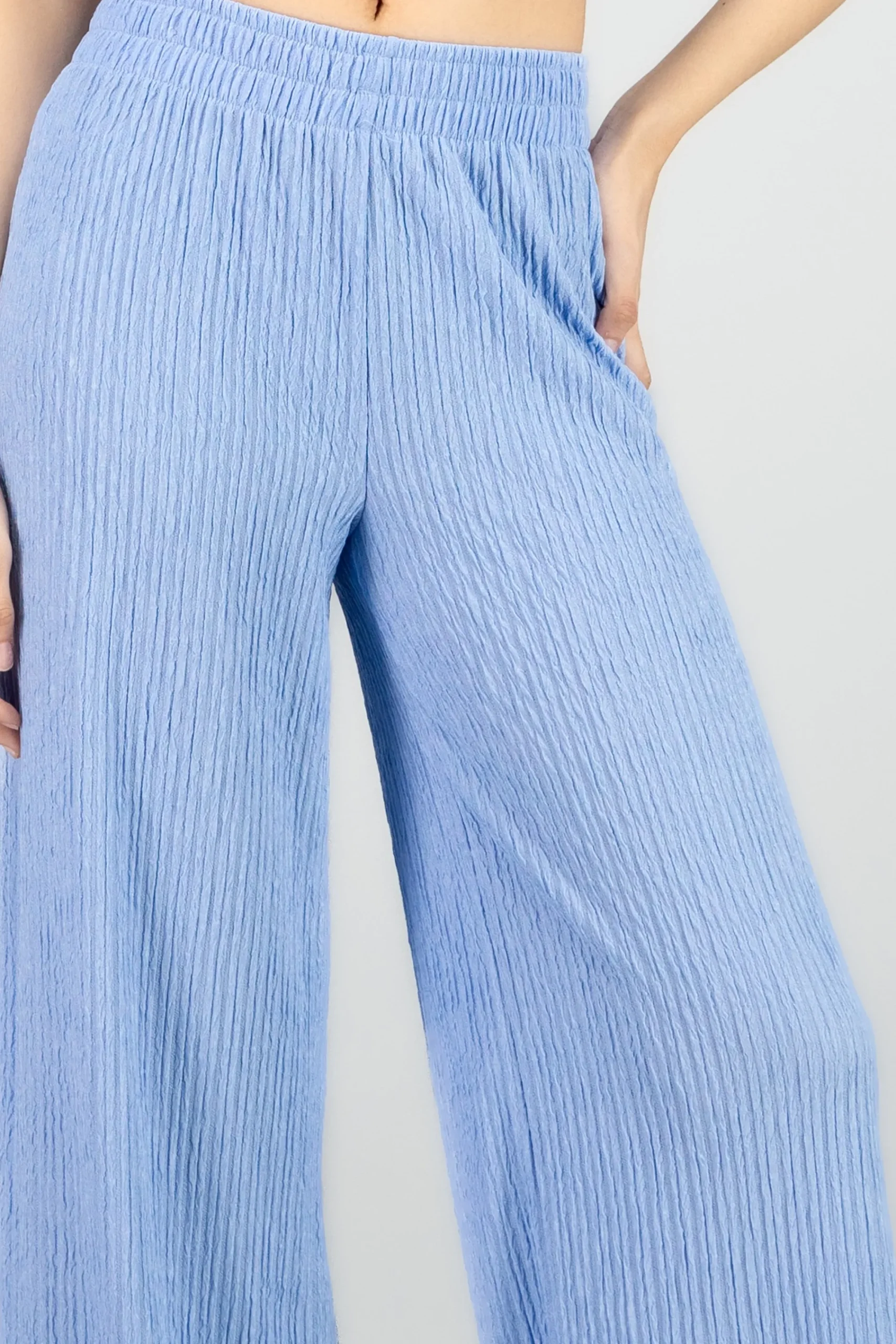 Shasa Textured Flared Pants