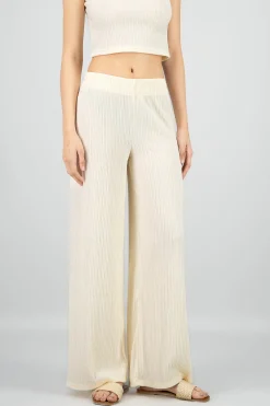 Shasa Textured Flared Pants