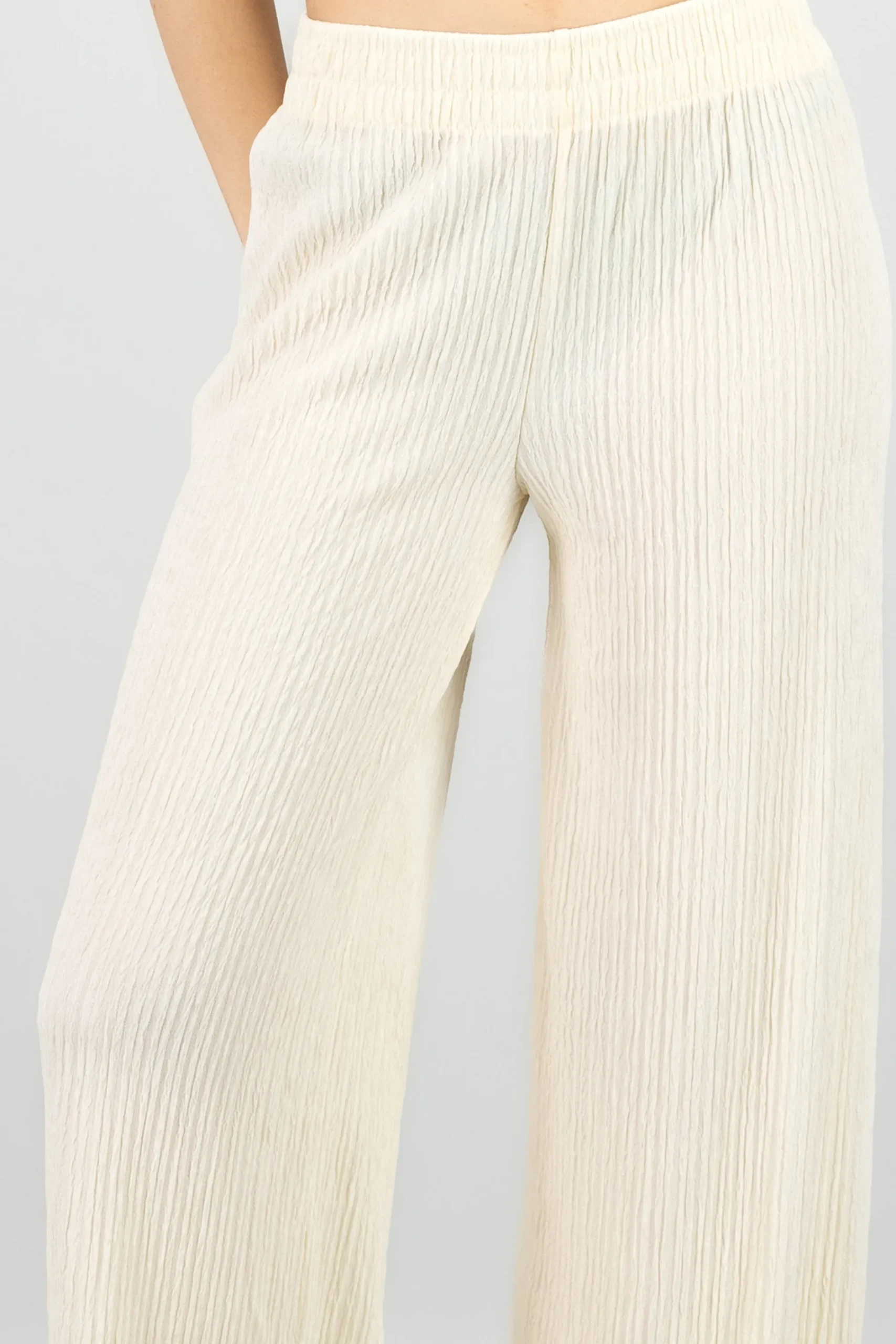 Shasa Textured Flared Pants