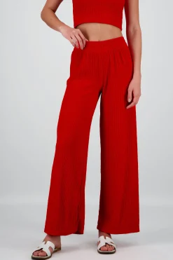 Shasa Textured Flared Pants
