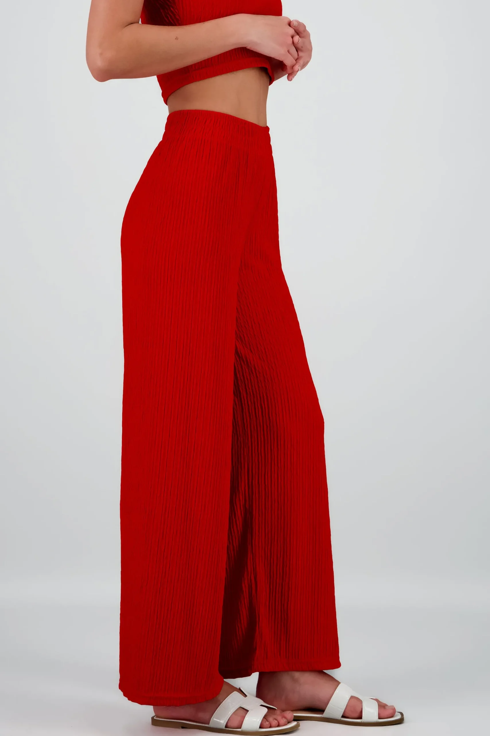 Shasa Textured Flared Pants