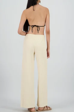 Shasa Textured Flared Pants