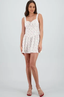 Shasa Textured Floral Mini Dress