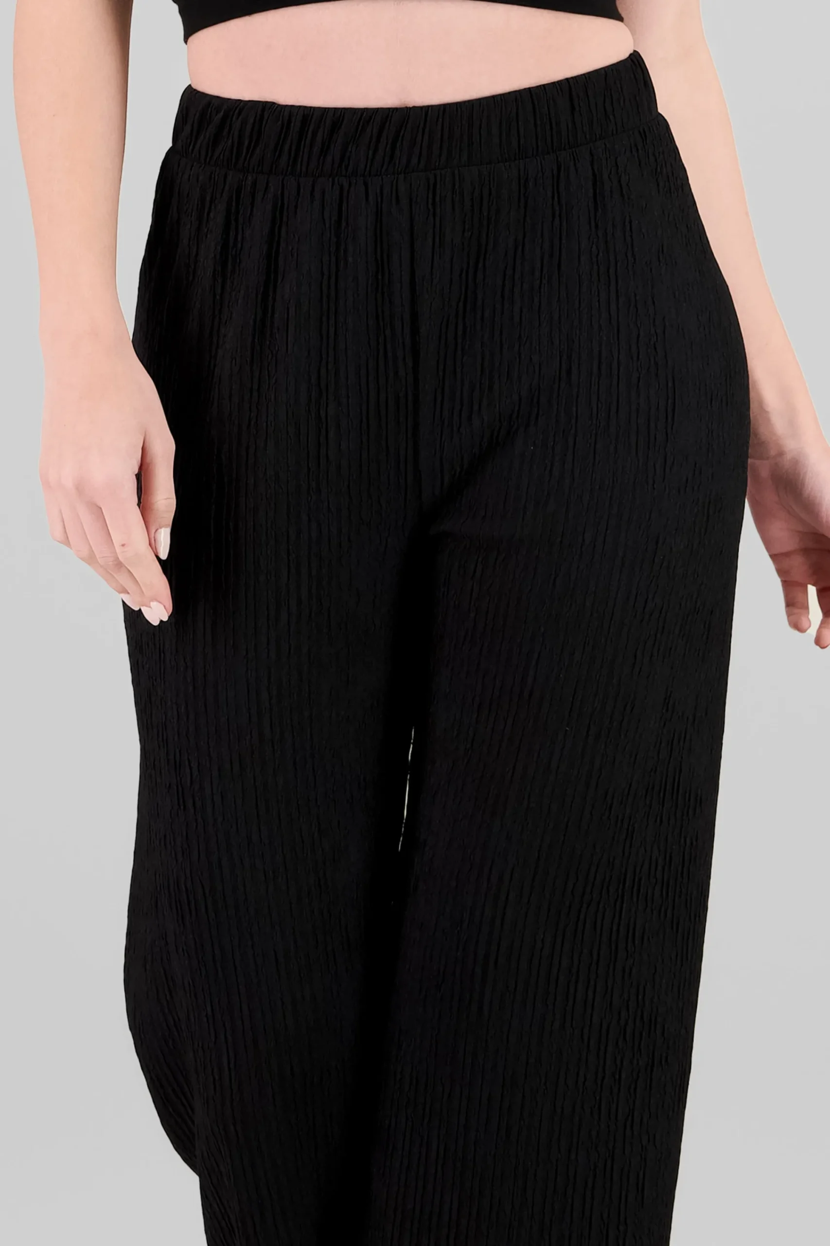 Shasa Textured Flowing Pants