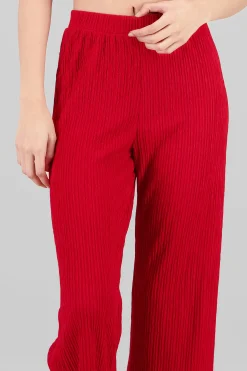 Shasa Textured Flowing Pants
