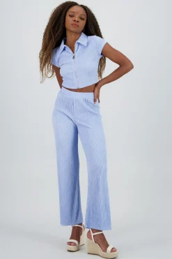 Shasa Textured Flowing Pants