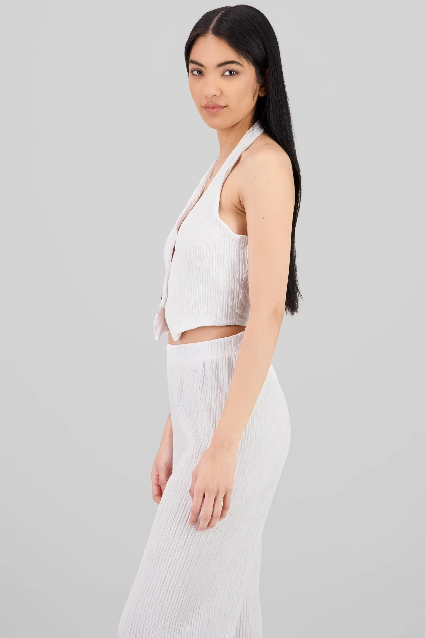Shasa Textured Halter Top