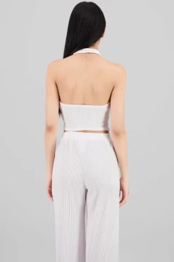 Shasa Textured Halter Top