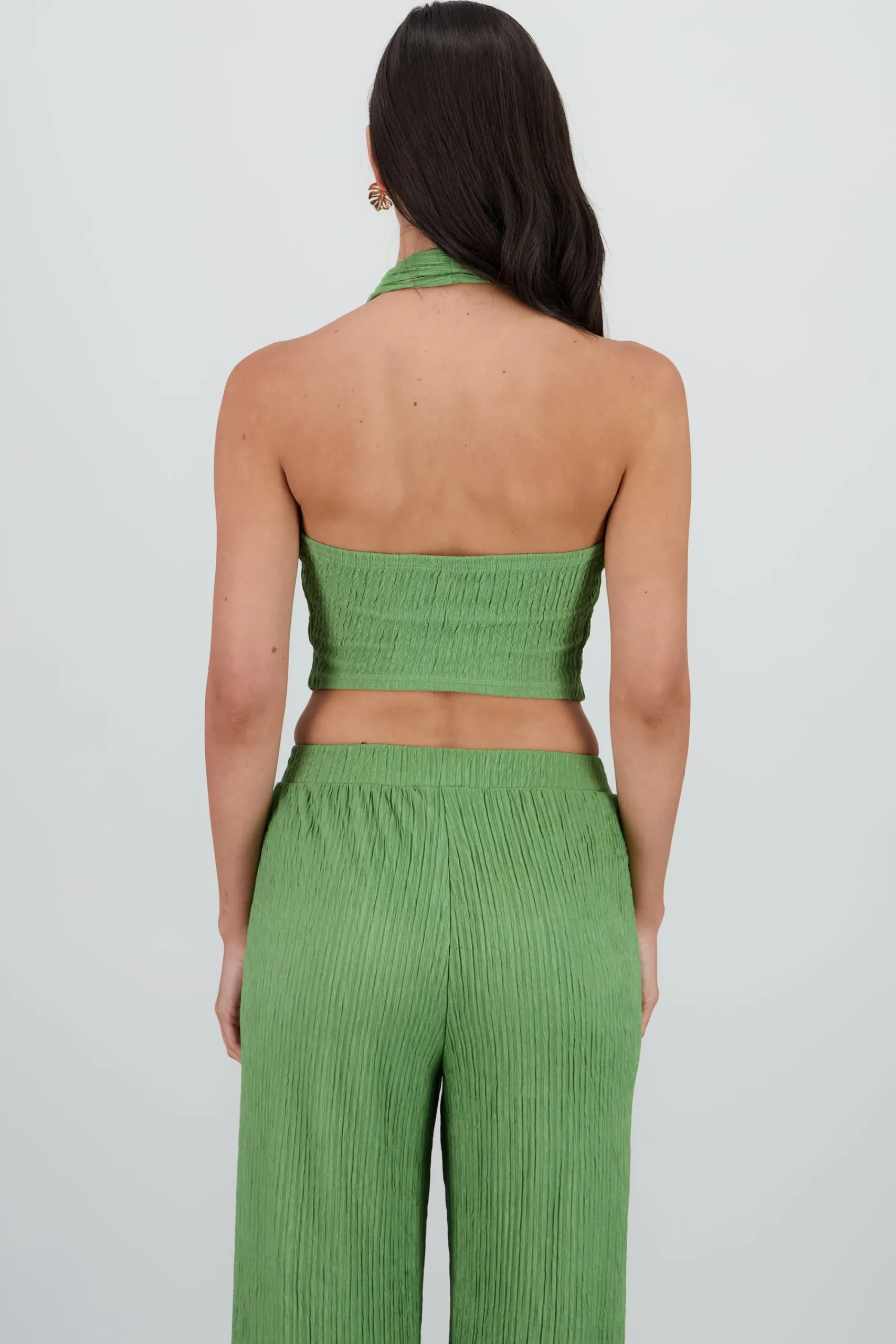 Shasa Textured Halter Top
