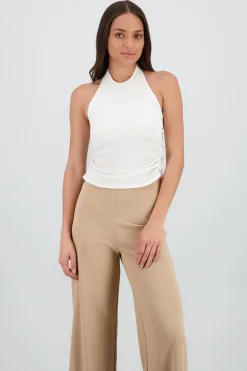 Shasa Textured Halter Top