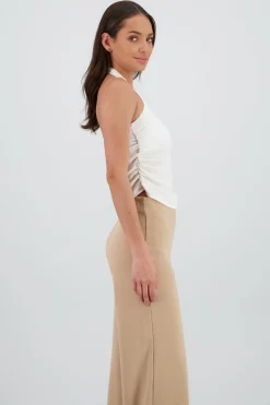Shasa Textured Halter Top