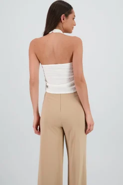 Shasa Textured Halter Top