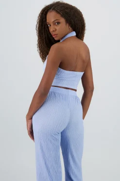 Shasa Textured Halter Top