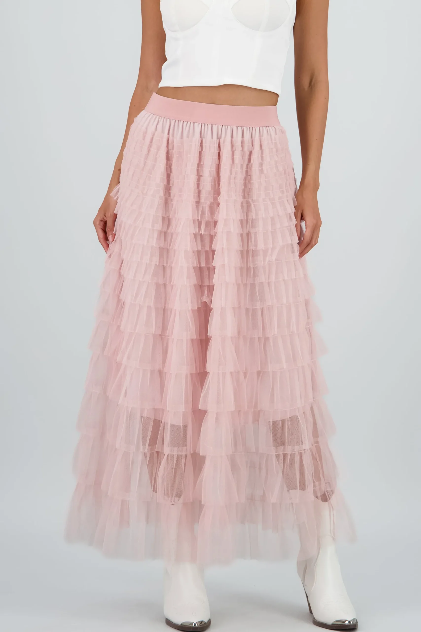 Shasa Textured Maxi Skirt