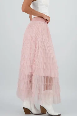Shasa Textured Maxi Skirt
