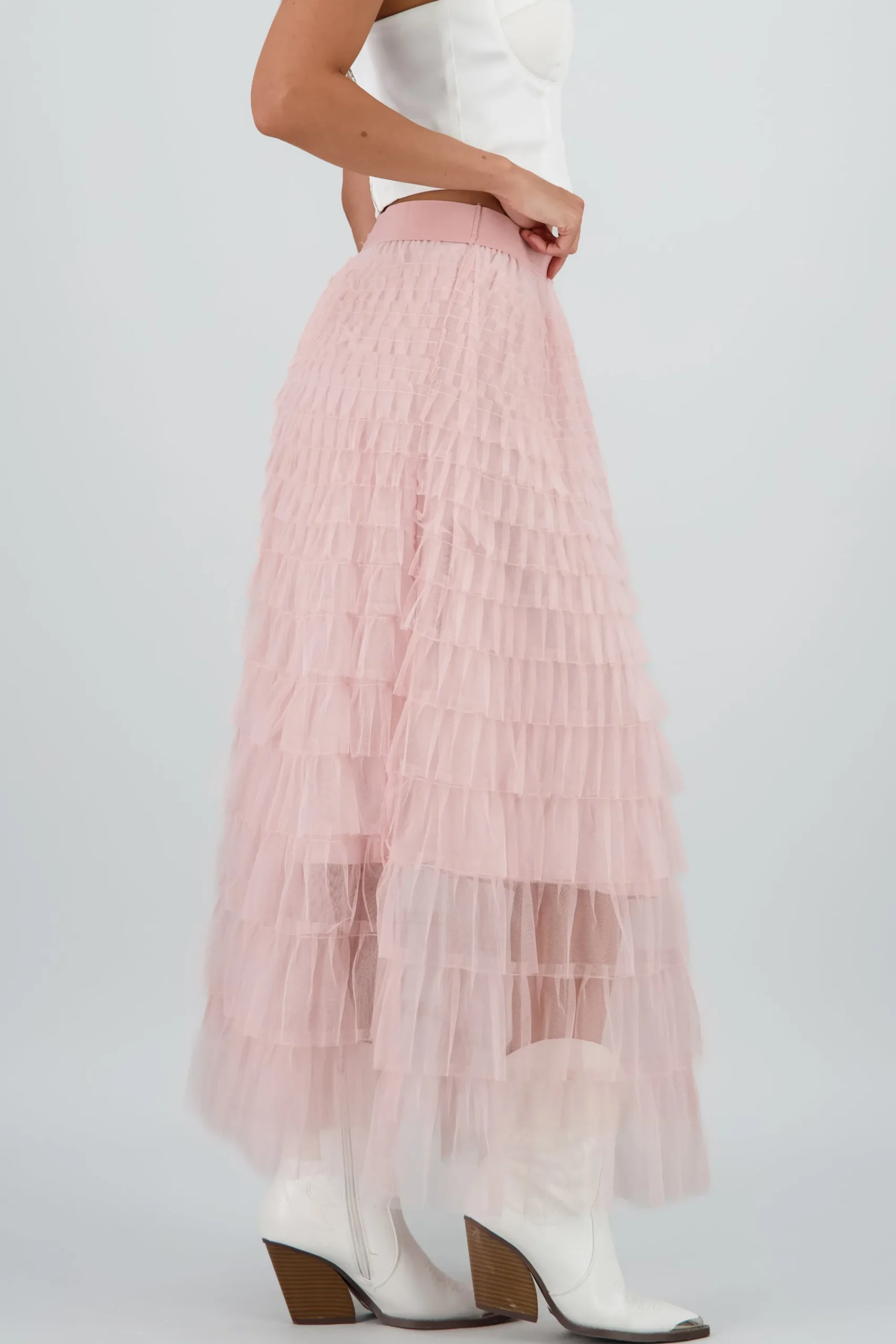 Shasa Textured Maxi Skirt