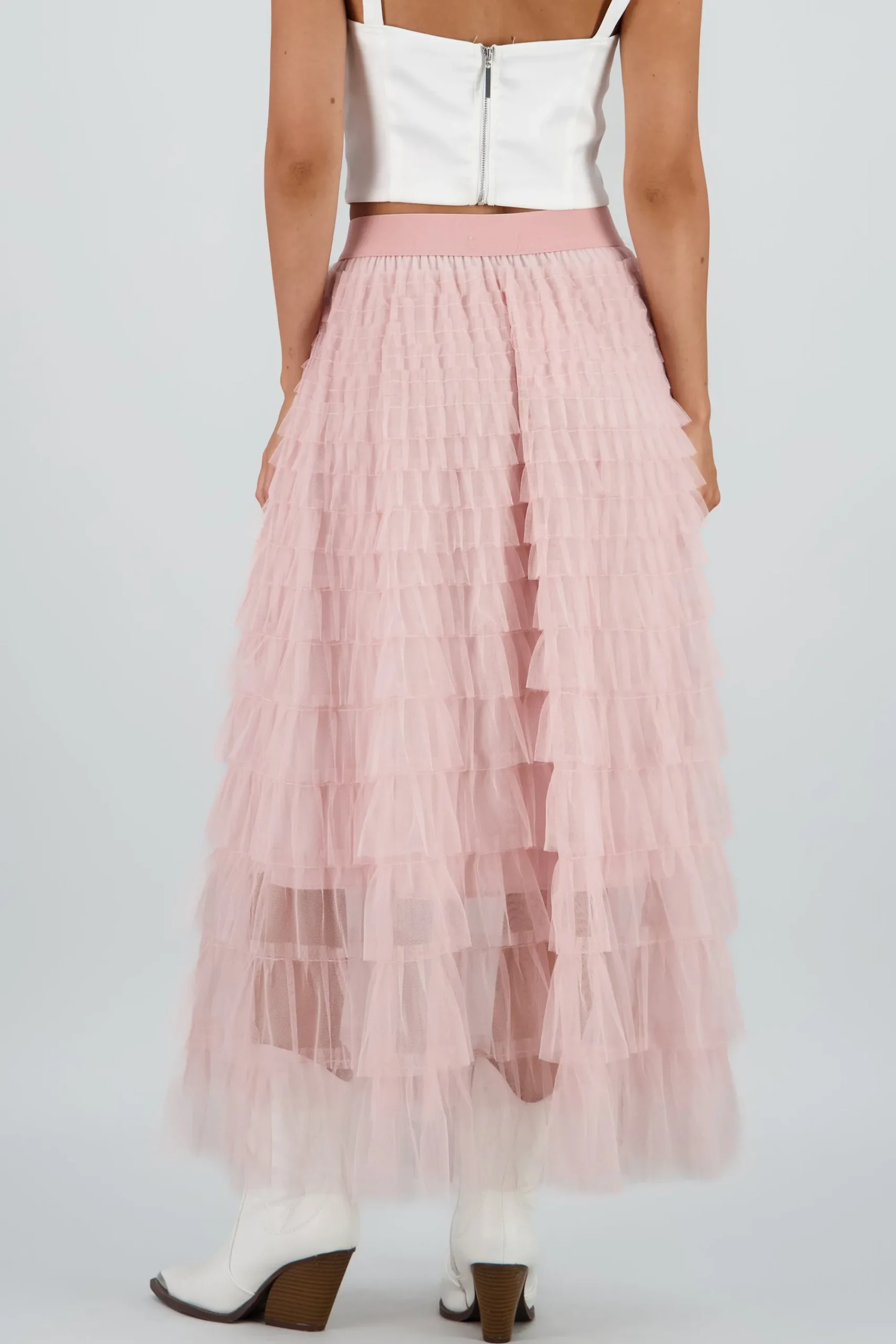 Shasa Textured Maxi Skirt