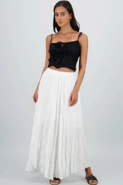 Shasa Textured Maxi Skirt