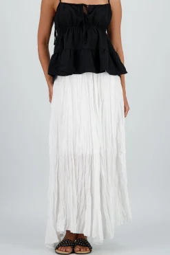 Shasa Textured Maxi Skirt