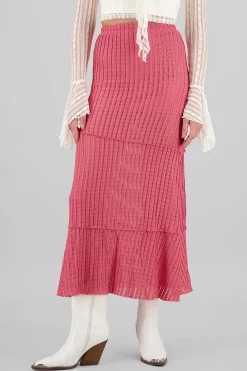 Shasa Textured Maxi Skirt