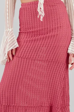 Shasa Textured Maxi Skirt