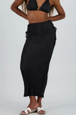 Shasa Textured Midi Skirt