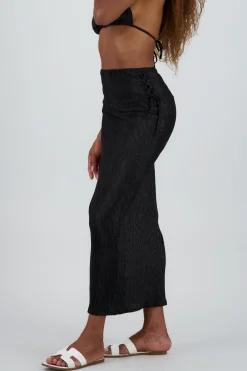Shasa Textured Midi Skirt