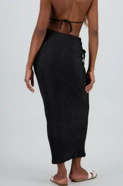 Shasa Textured Midi Skirt