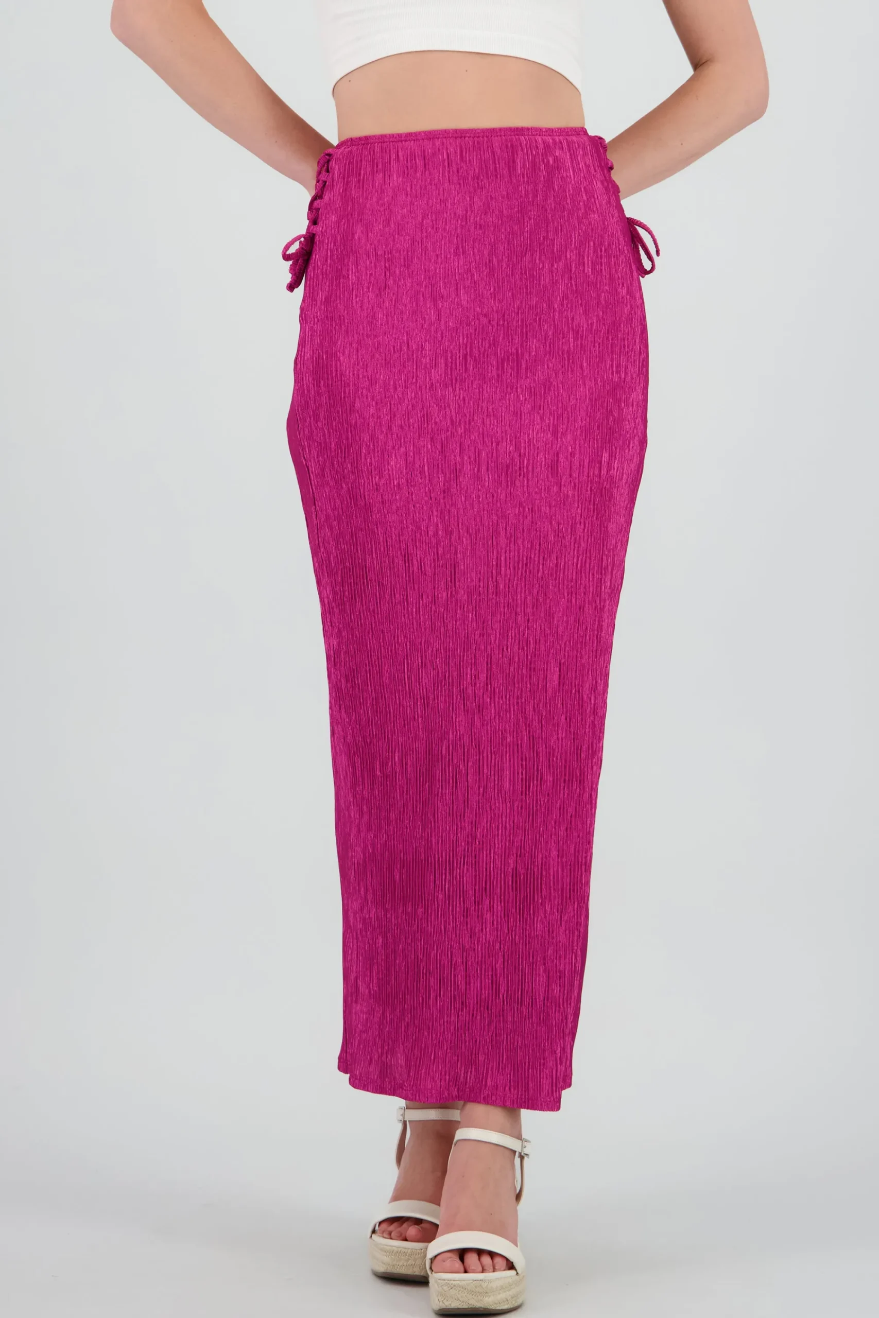 Shasa Textured Midi Skirt